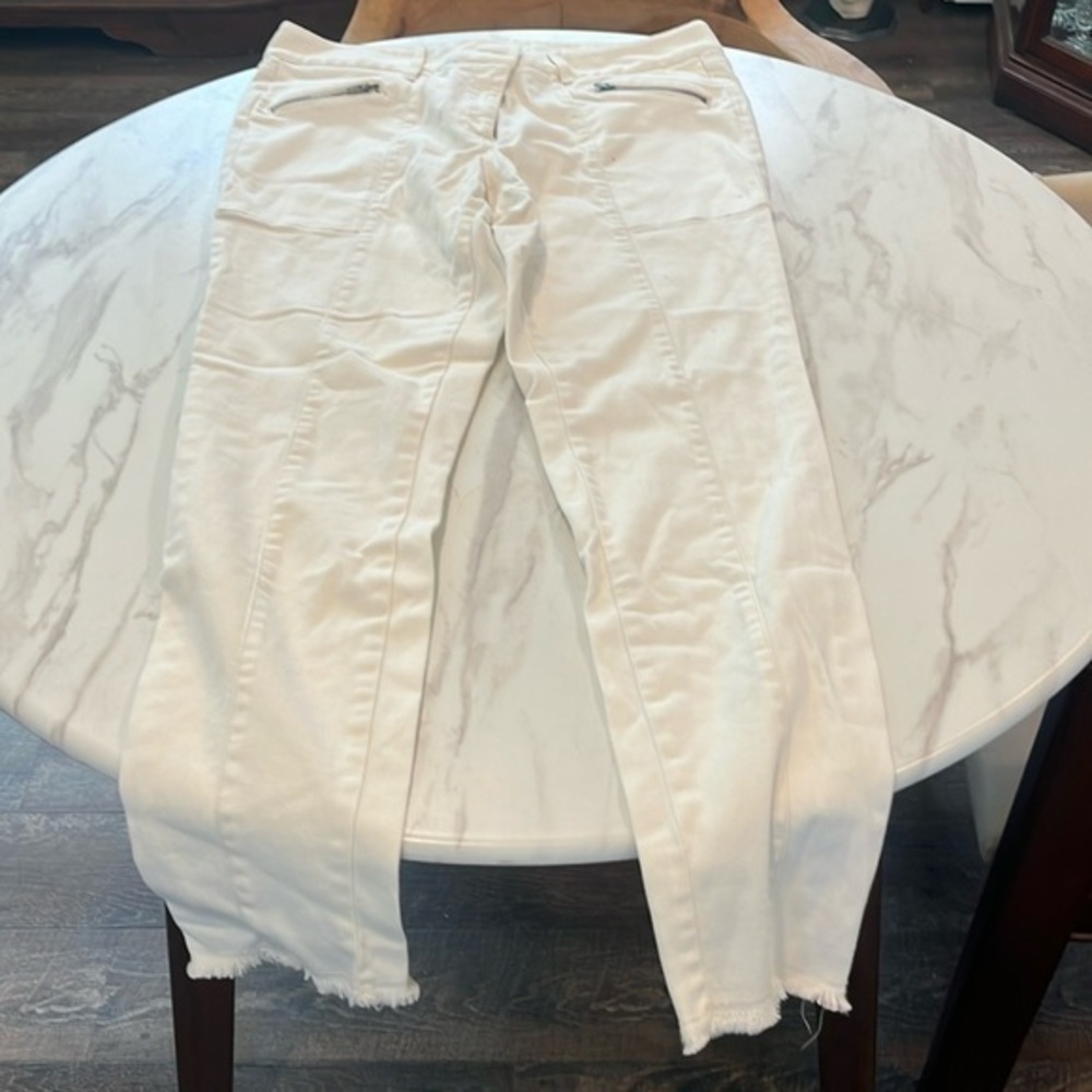 Ann Taylor Loft White Jeans